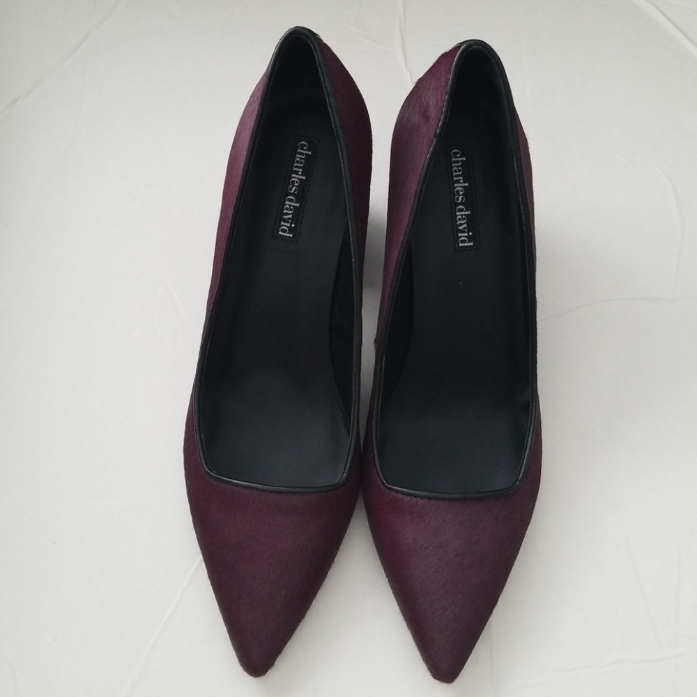 Beautiful Dk. Purple Pointed Toe Pump